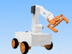 Read more about the article OmObiArm: Building a Mobile Robot with an Integrated Robotic Arm Using Arduino and Bluetooth Control