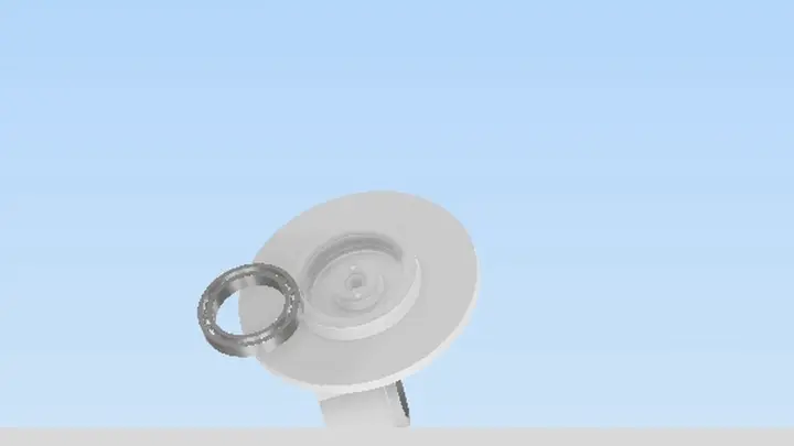 Step 2: Press-fitting bearing into base_link