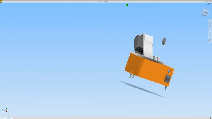 Step 6: Attaching servo horn to arm_link_1