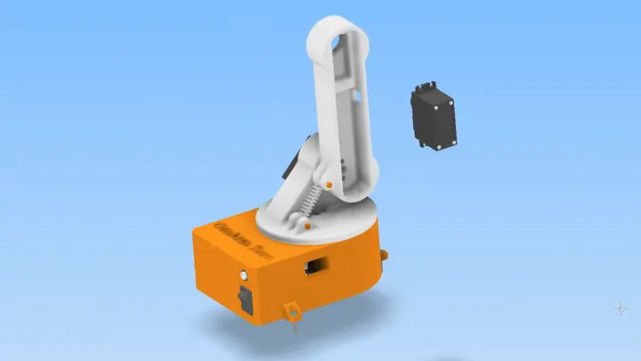 Step 8: Mounting elbow servo