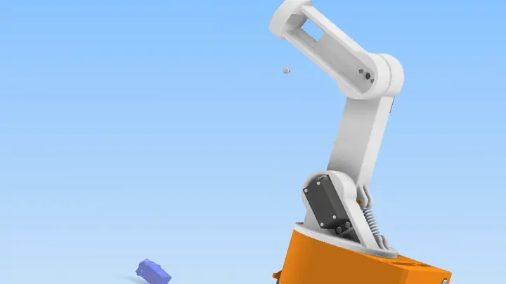 Step 10: Connecting forearm to upper arm at elbow joint