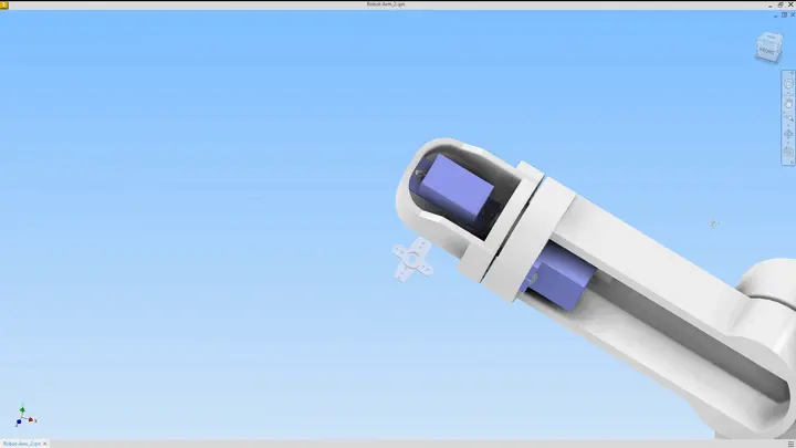 Step 15: Attaching servo horn to gripper base