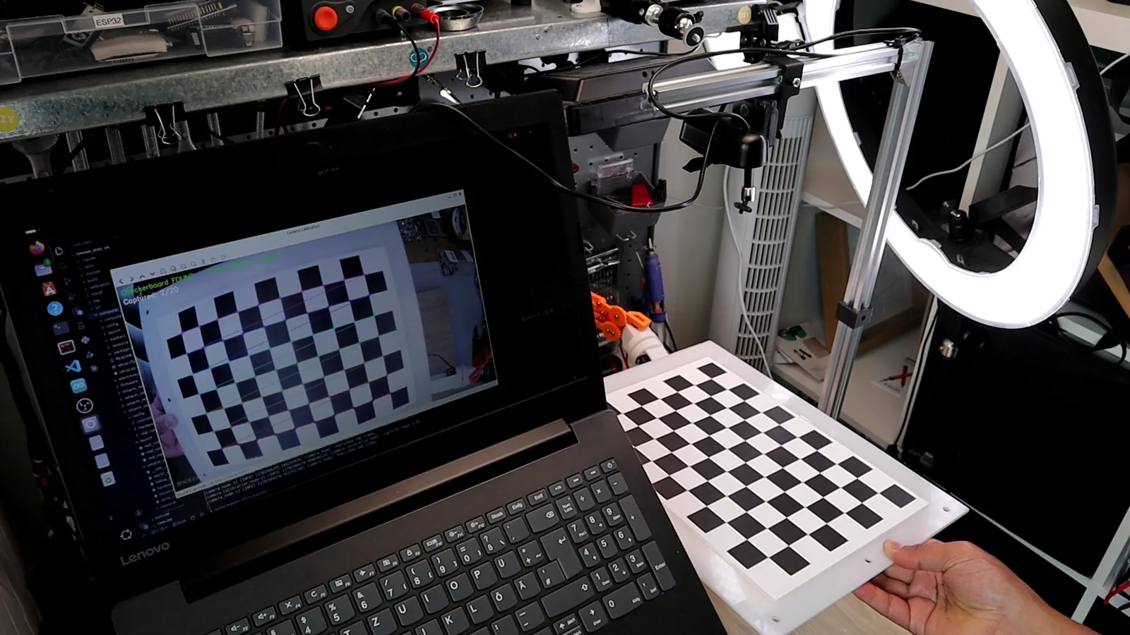 Camera calibration checkerboard