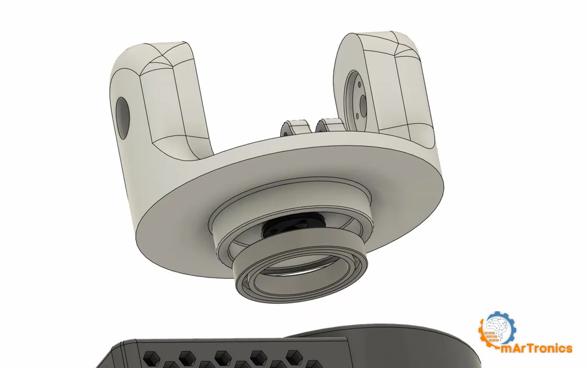 The 6806ZZ radial bearing seated in the platform hub