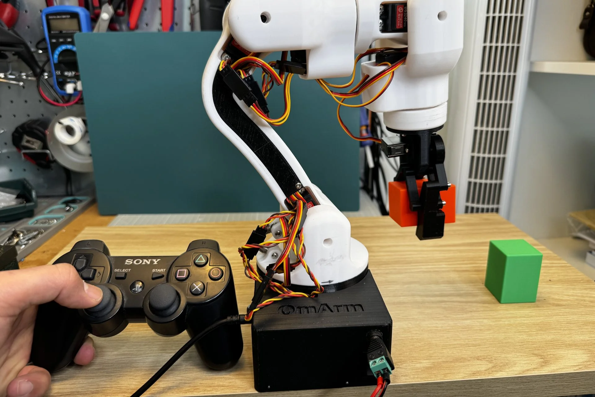 Drive a 3D Printed Robot Arm with a PS3 Controller: ESP32, Bluetooth, No PC (OmArm One Part 1.5)